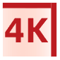 支持4K超清分辨率